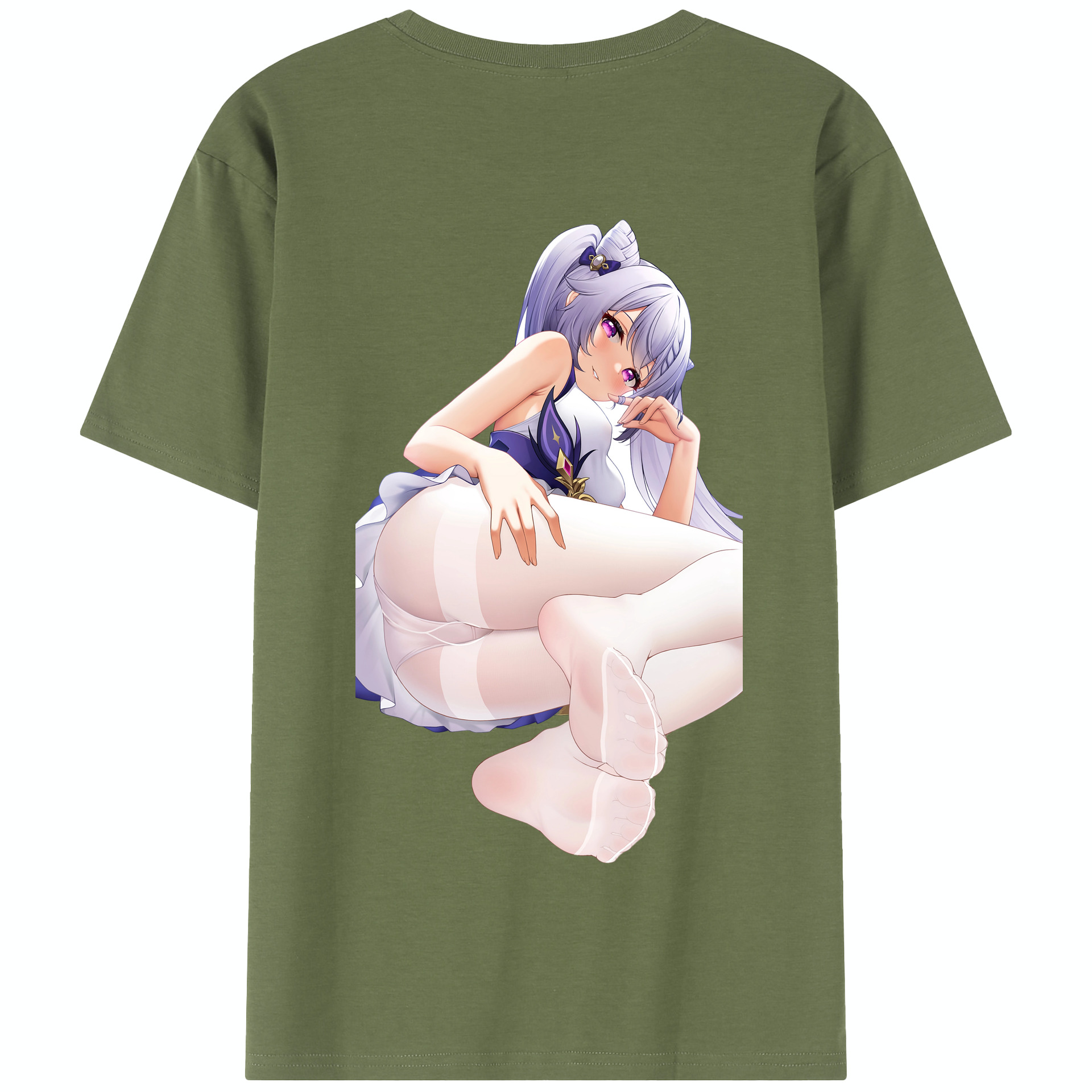 げんし神 刻晴 こくせい genshin Kokusei 綿100％半袖Tシャツ（背面プリント）
